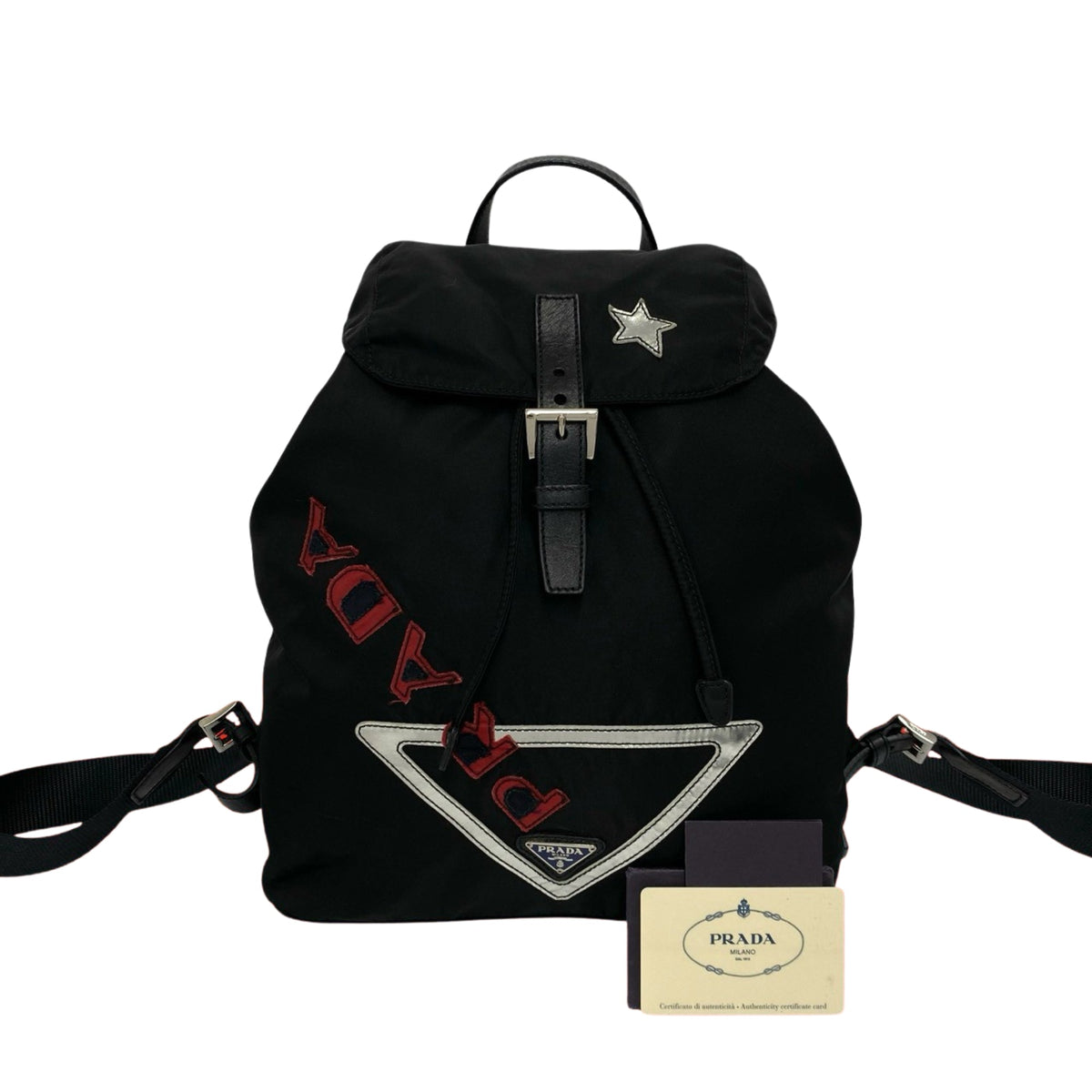 Prada Tessuto Logo Backpack