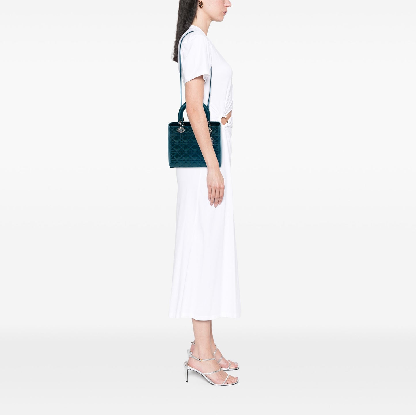 Dior Medium Patent Cannage Lady Dior