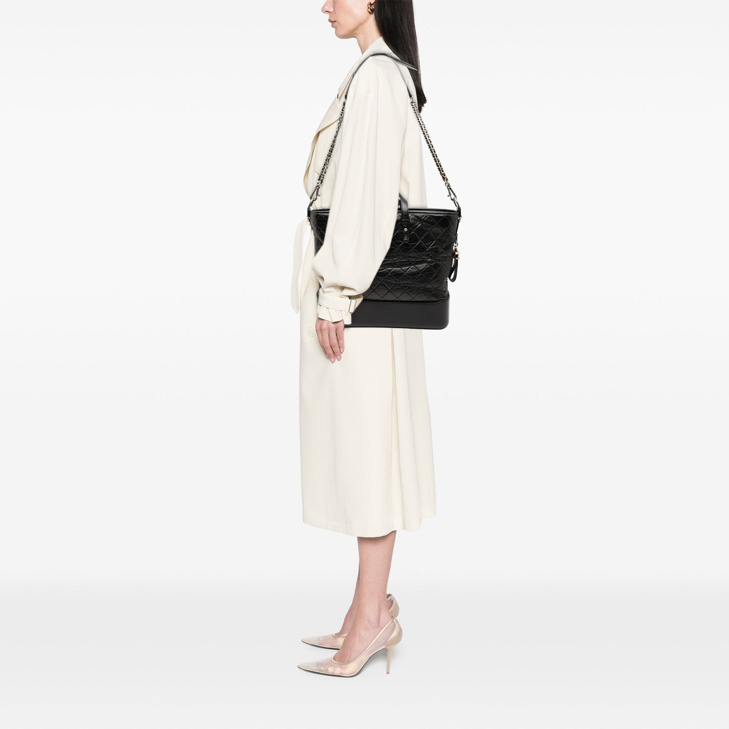 Chanel Large Aged Calfskin Gabrielle Shopping Tote