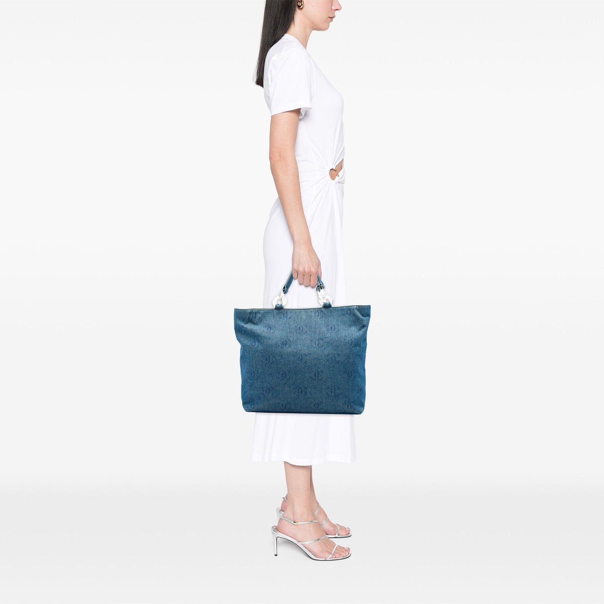 Chanel CC Denim Tote — Blue