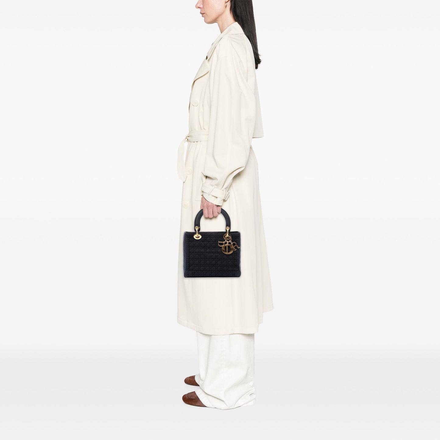Dior Medium Nylon Microcannage Lady Dior