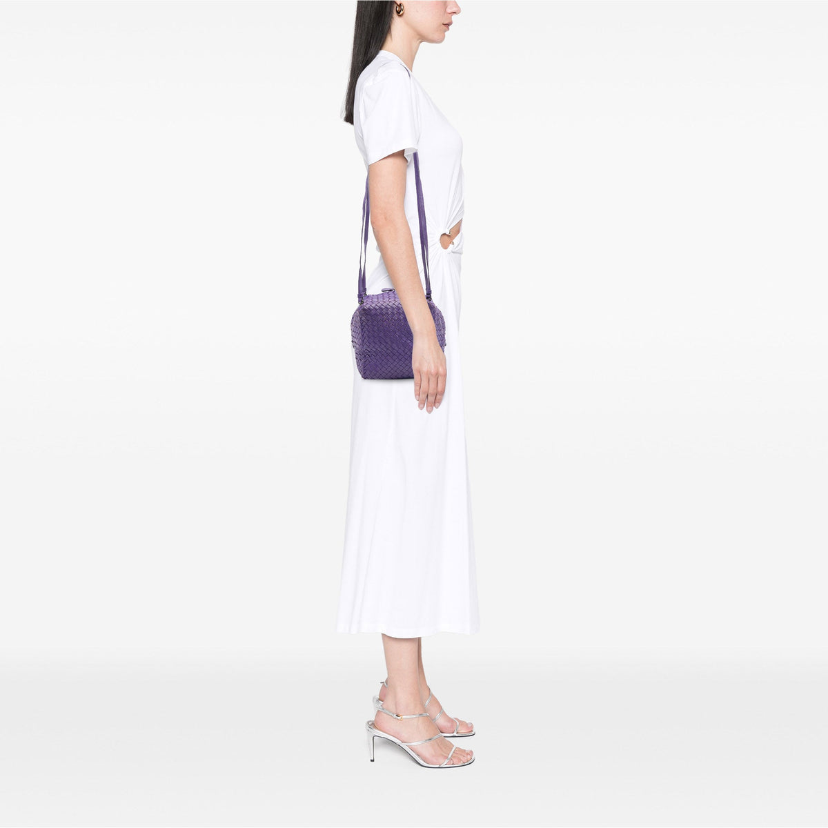 Bottega Veneta Nappa Intrecciato Cube Crossbody