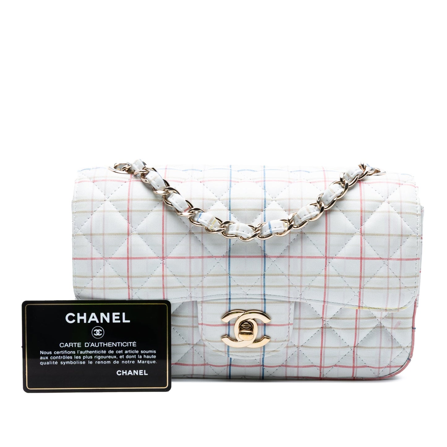 Chanel Mini Rectangular Classic Printed Calfskin Single Flap