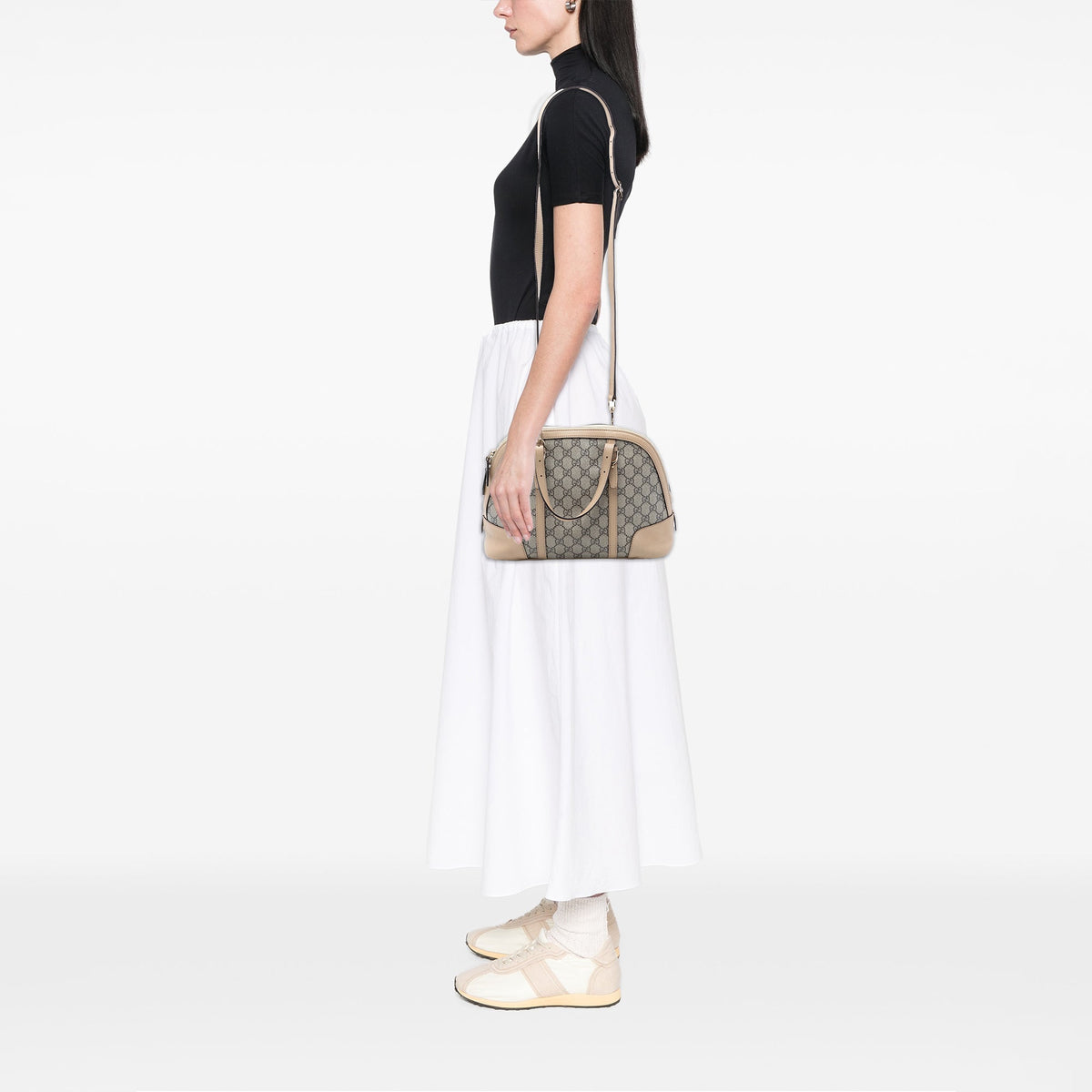 Gucci Small GG Supreme Nice Dome Satchel