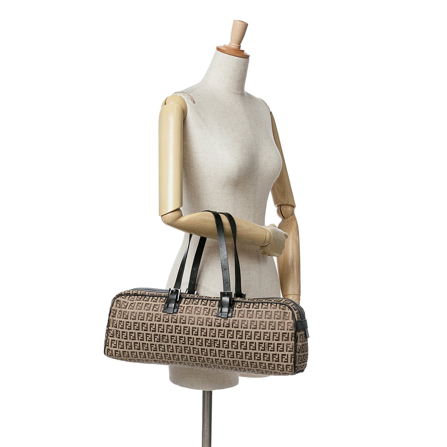Fendi Zucchino Canvas Handbag
