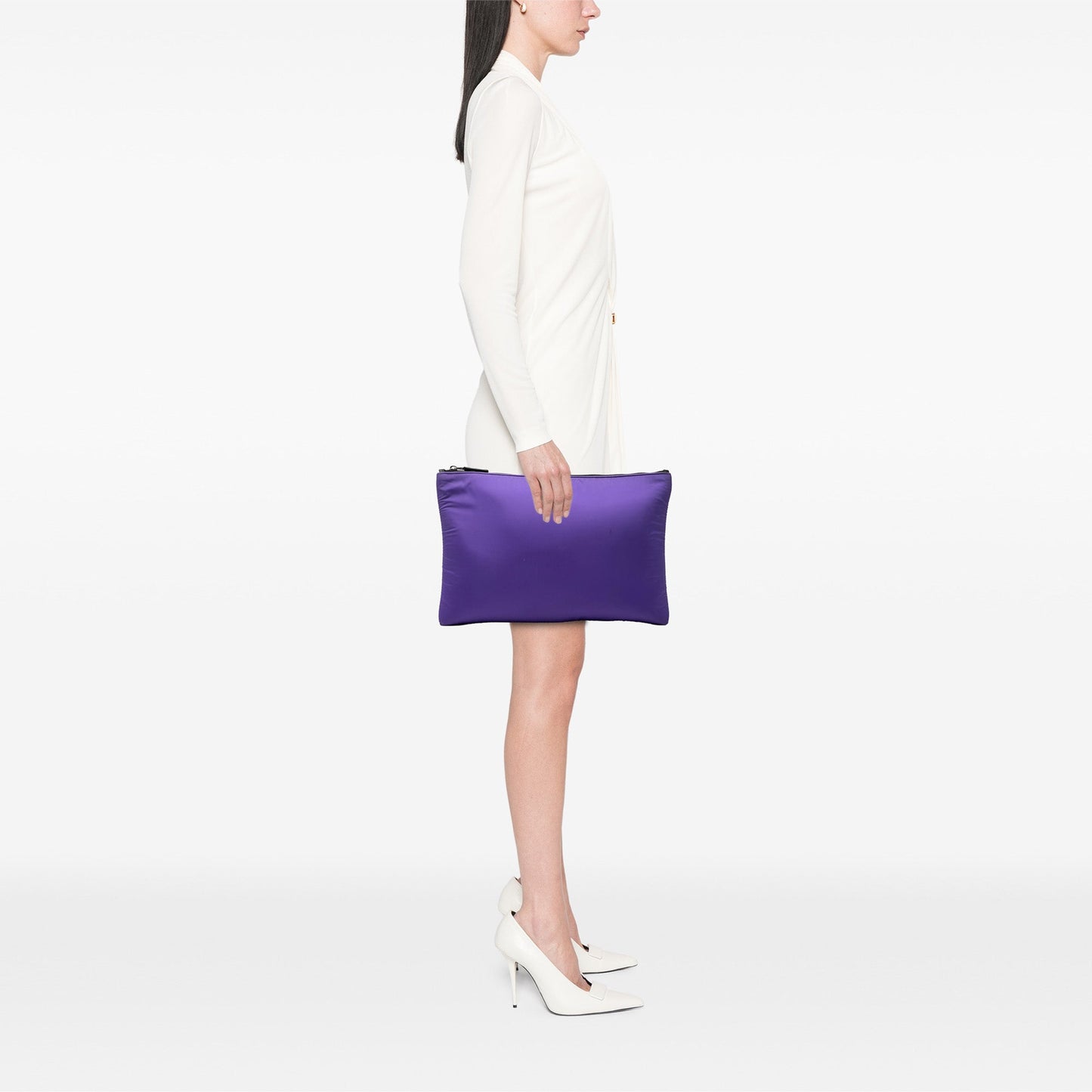 Prada Tessuto Padded Zip Clutch