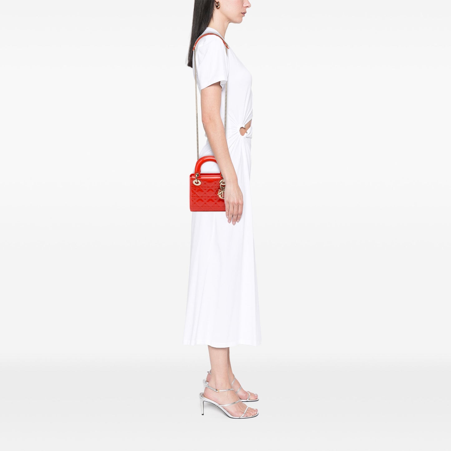 Dior Mini Patent Cannage Lady Dior
