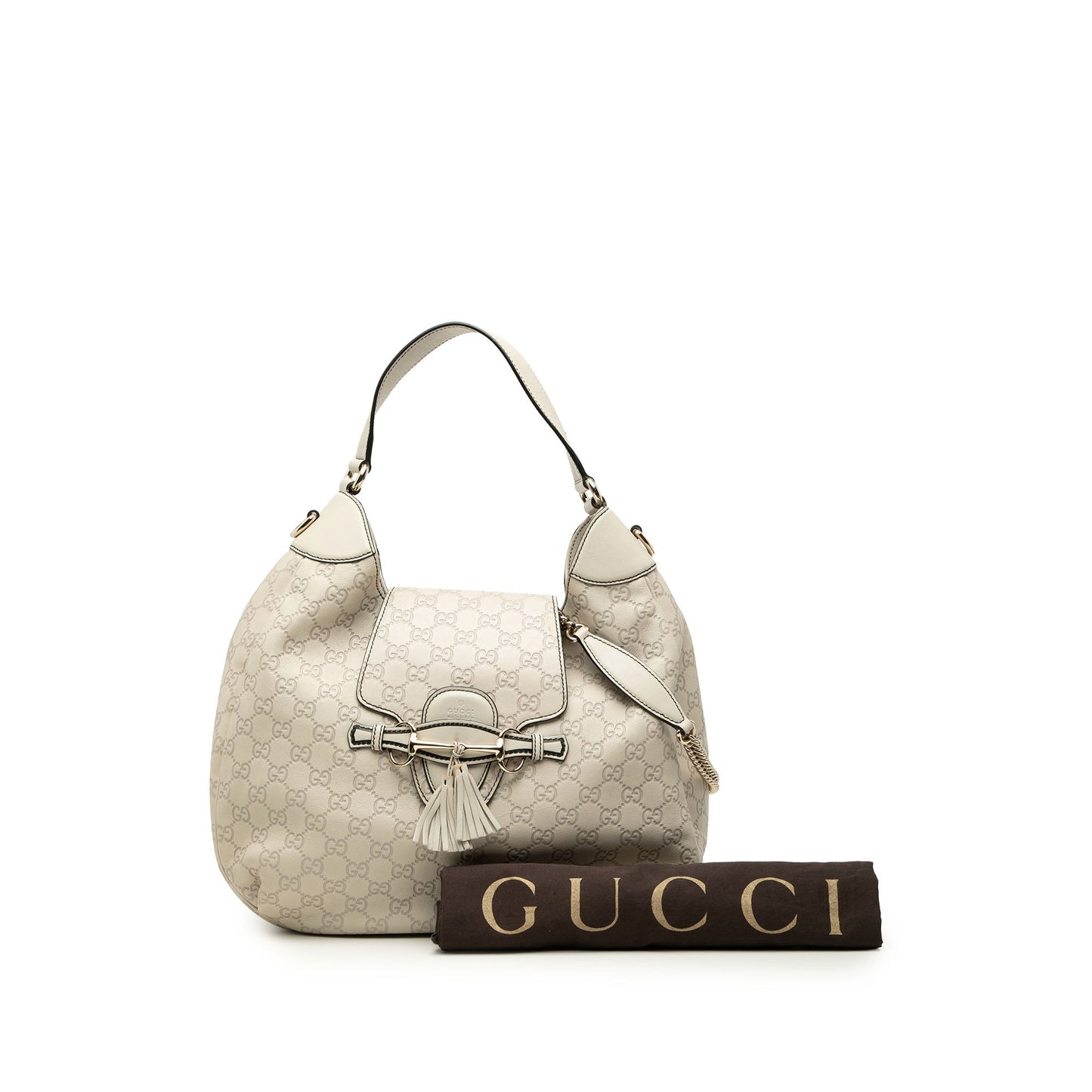 Gucci Medium Guccissima Emily Flap Satchel