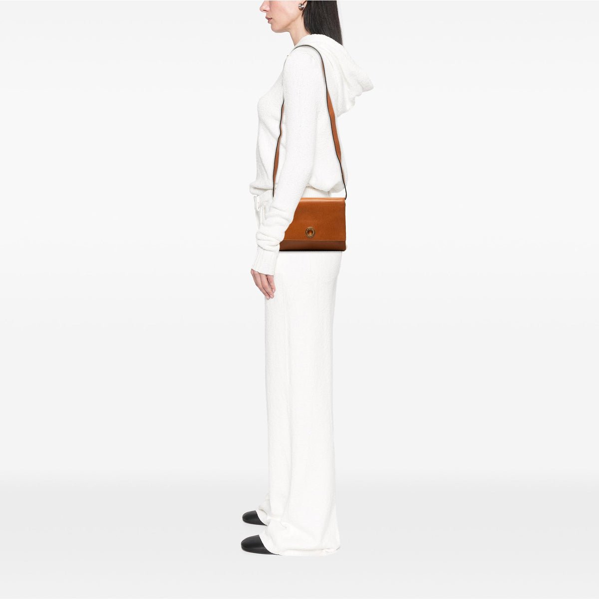 Celine Leather Ring Lock Crossbody