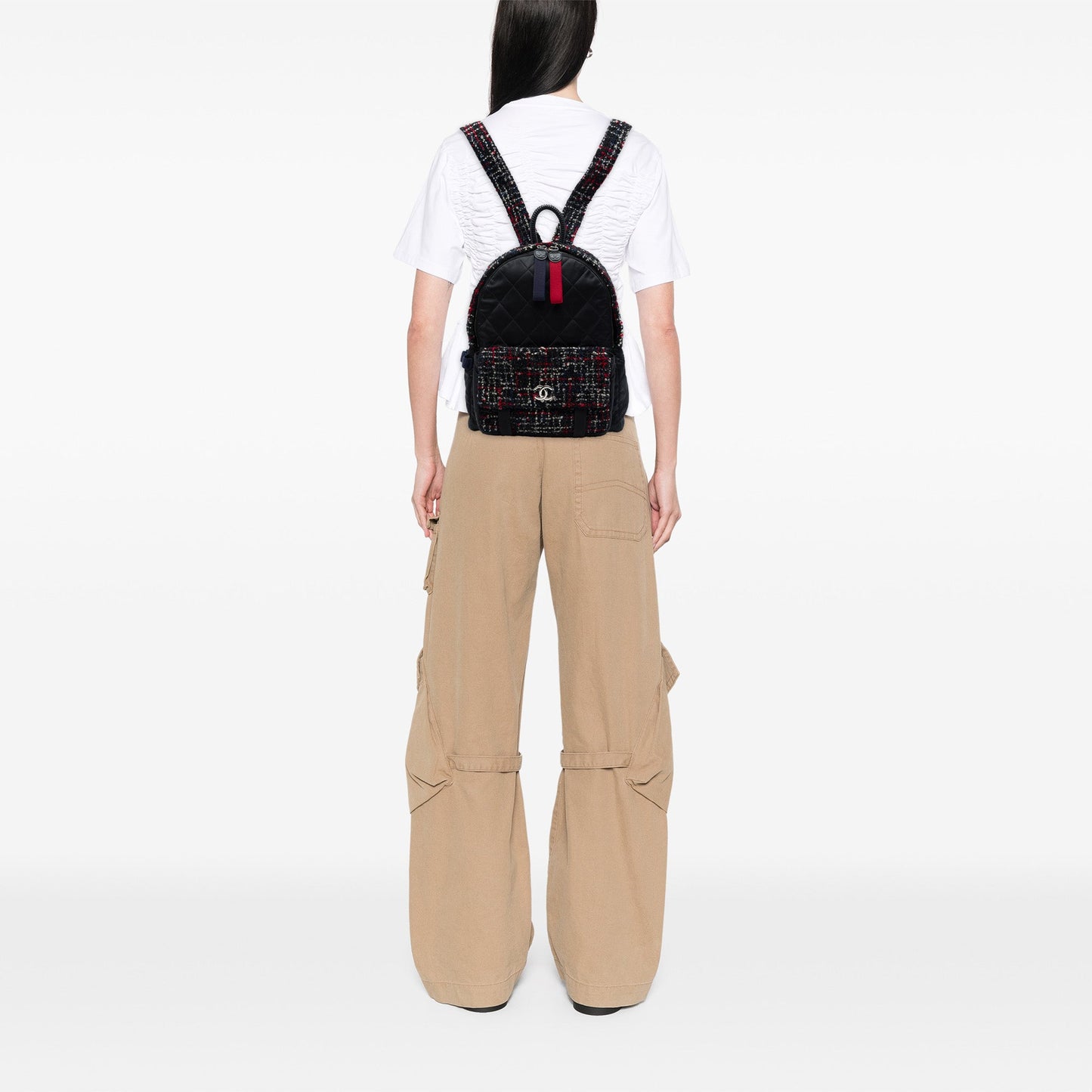 Chanel Quilted Nylon and Tweed Astronaut Essentials Backpack