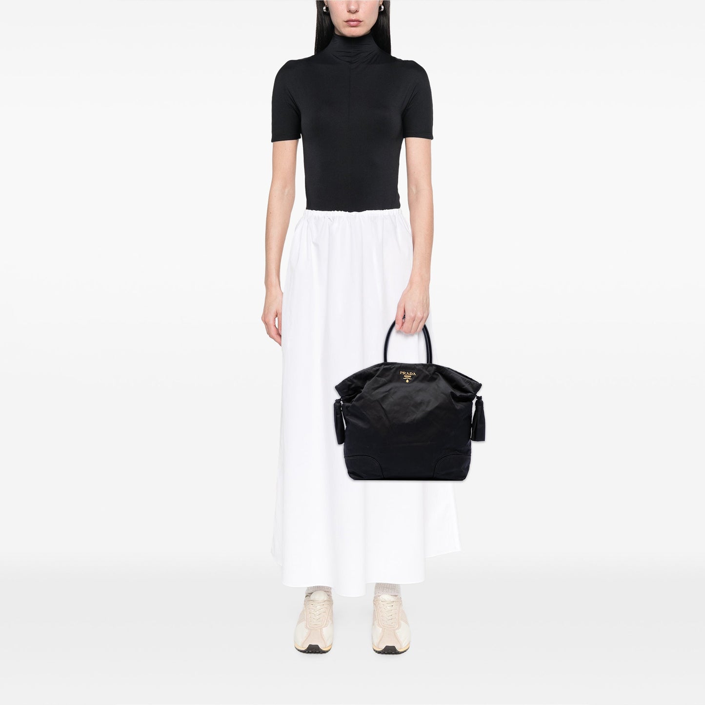 Prada Tessuto Bow Tote