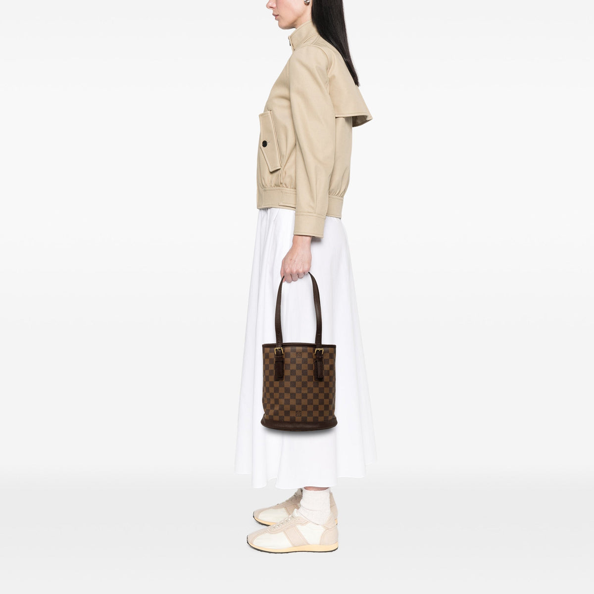 Louis Vuitton Damier Ebene Marais — Brown