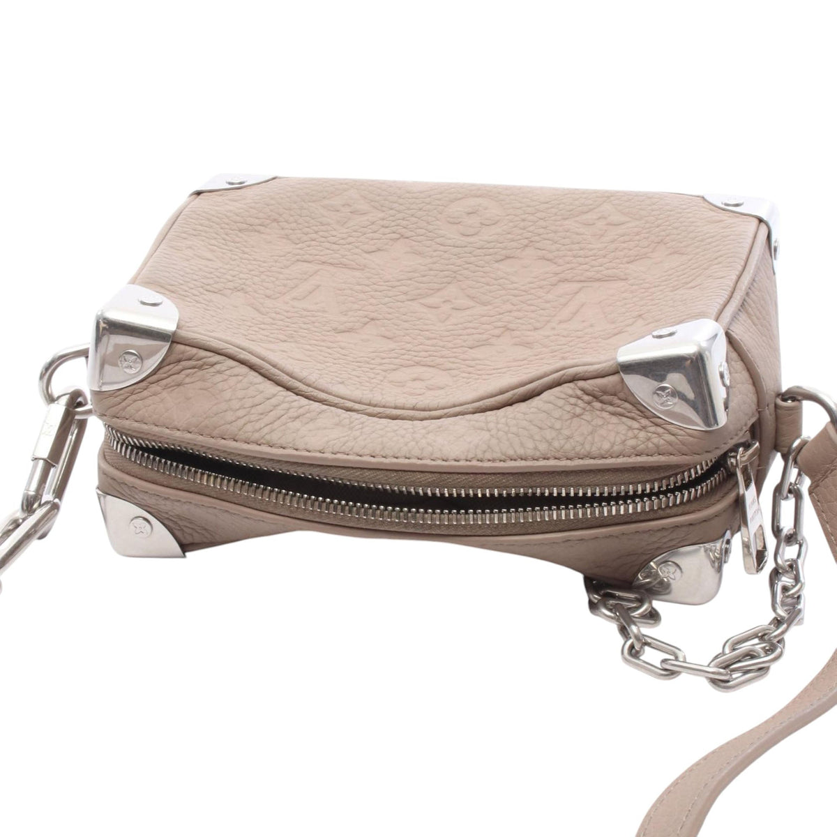 Louis Vuitton Monogram Empreinte Mini Soft Trunk — Beige