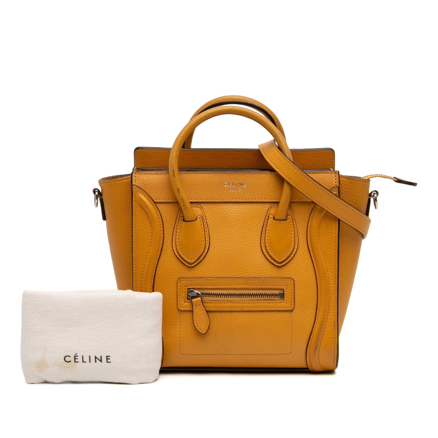 Celine Nano Leather Luggage Tote