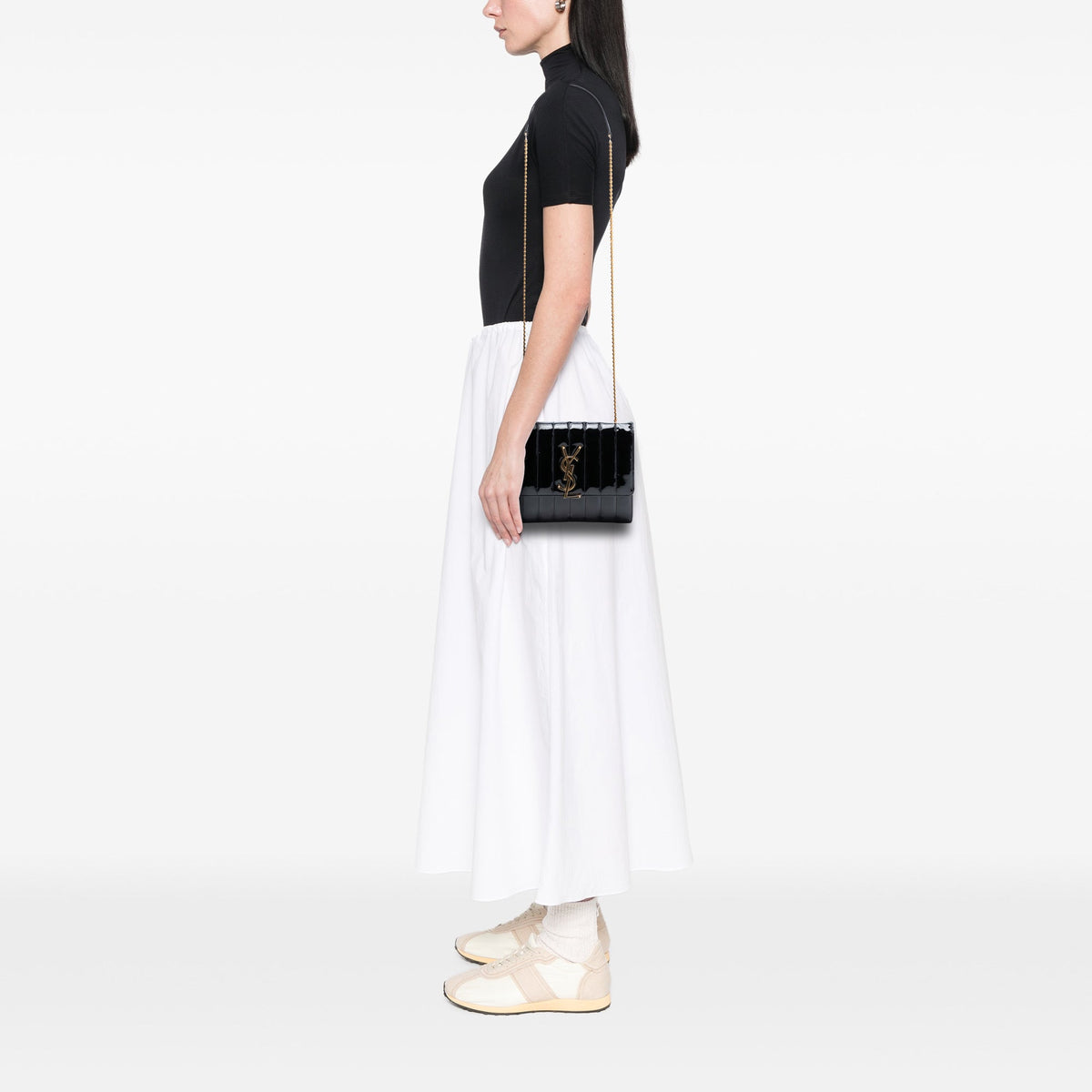 Saint Laurent Medium Patent Vicky Crossbody