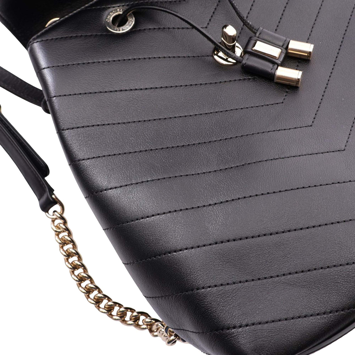 Chanel CC Chevron Lambskin Backpack