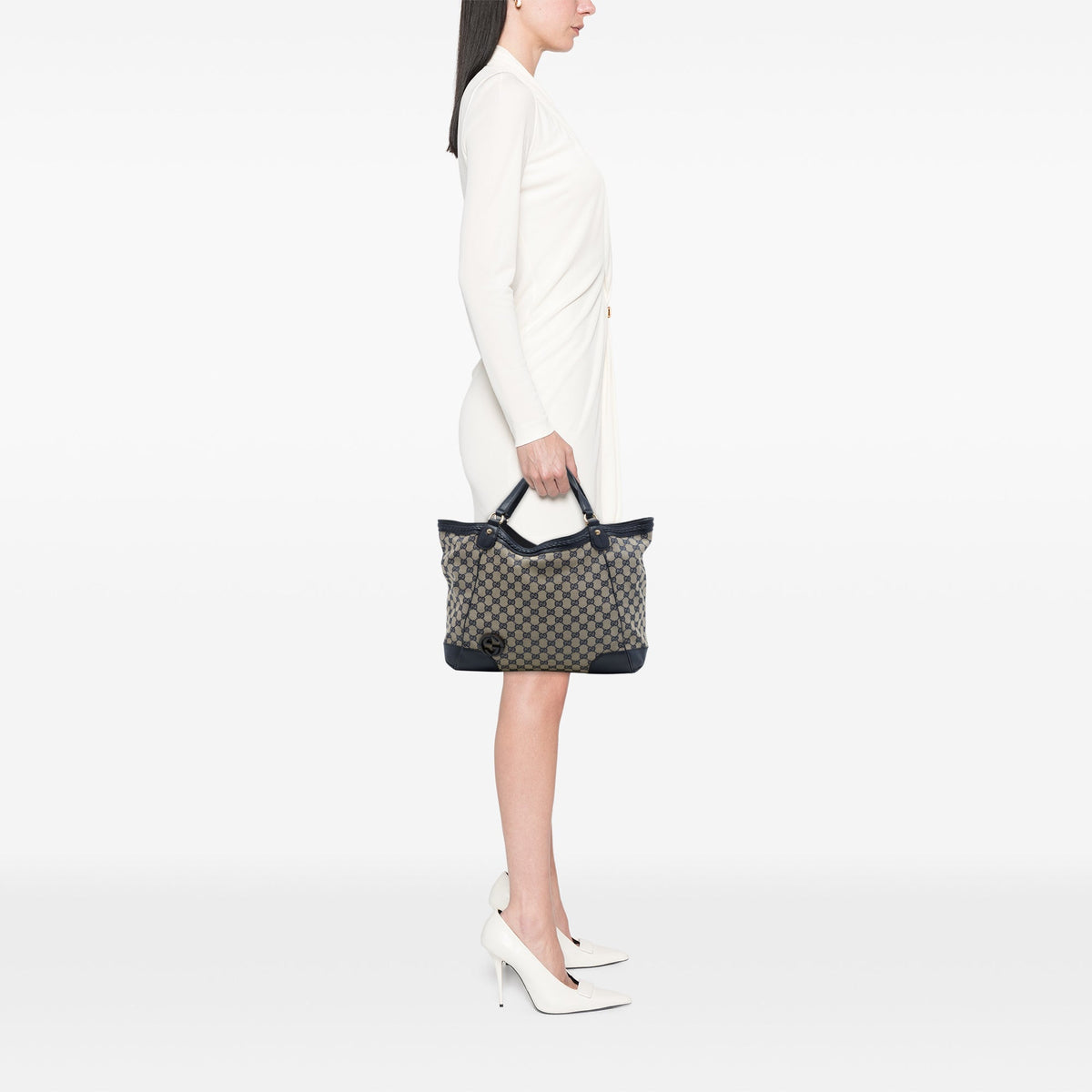 Gucci Medium GG Canvas Brick Lane Tote