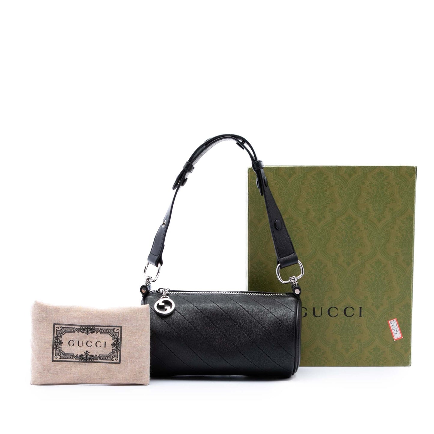 Gucci Mini Leather Blondie Barrel Shoulder Bag