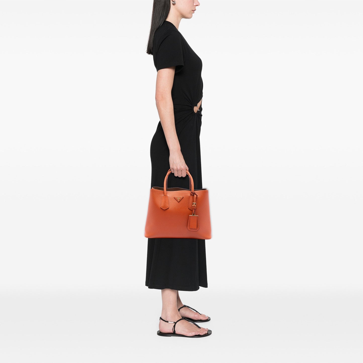 Prada Medium Saffiano Cuir Double Satchel