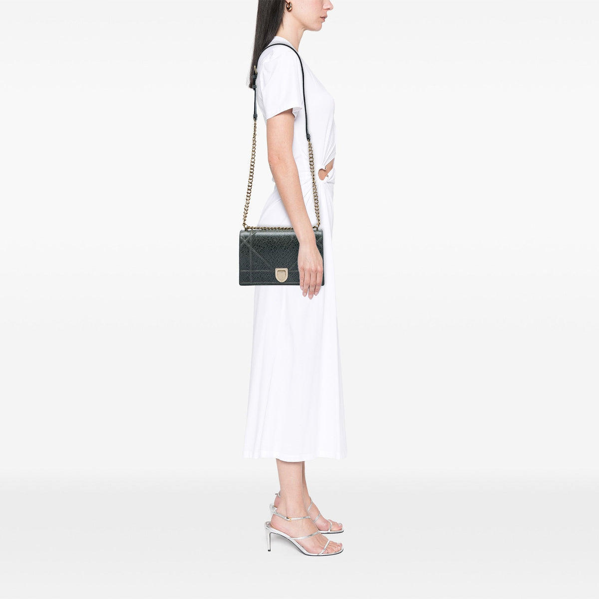 Dior Medium Crackled Deerskin Diorama Flap