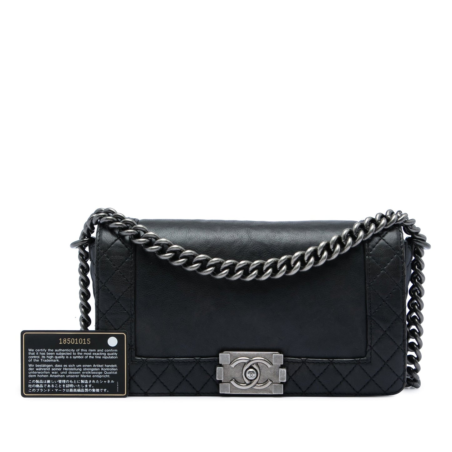 Chanel Old Medium Lambskin Boy Reverso Flap