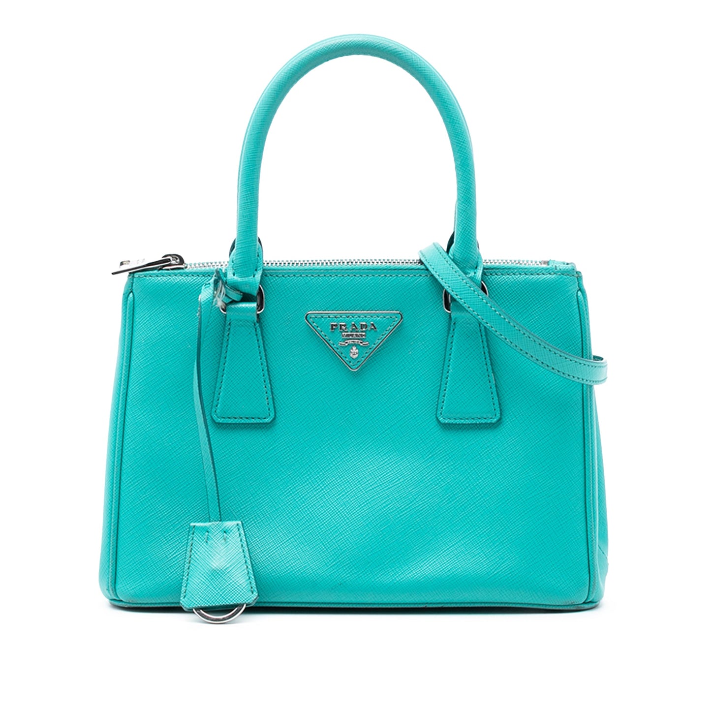 Prada Small Saffiano Lux Galleria Double Zip Satchel