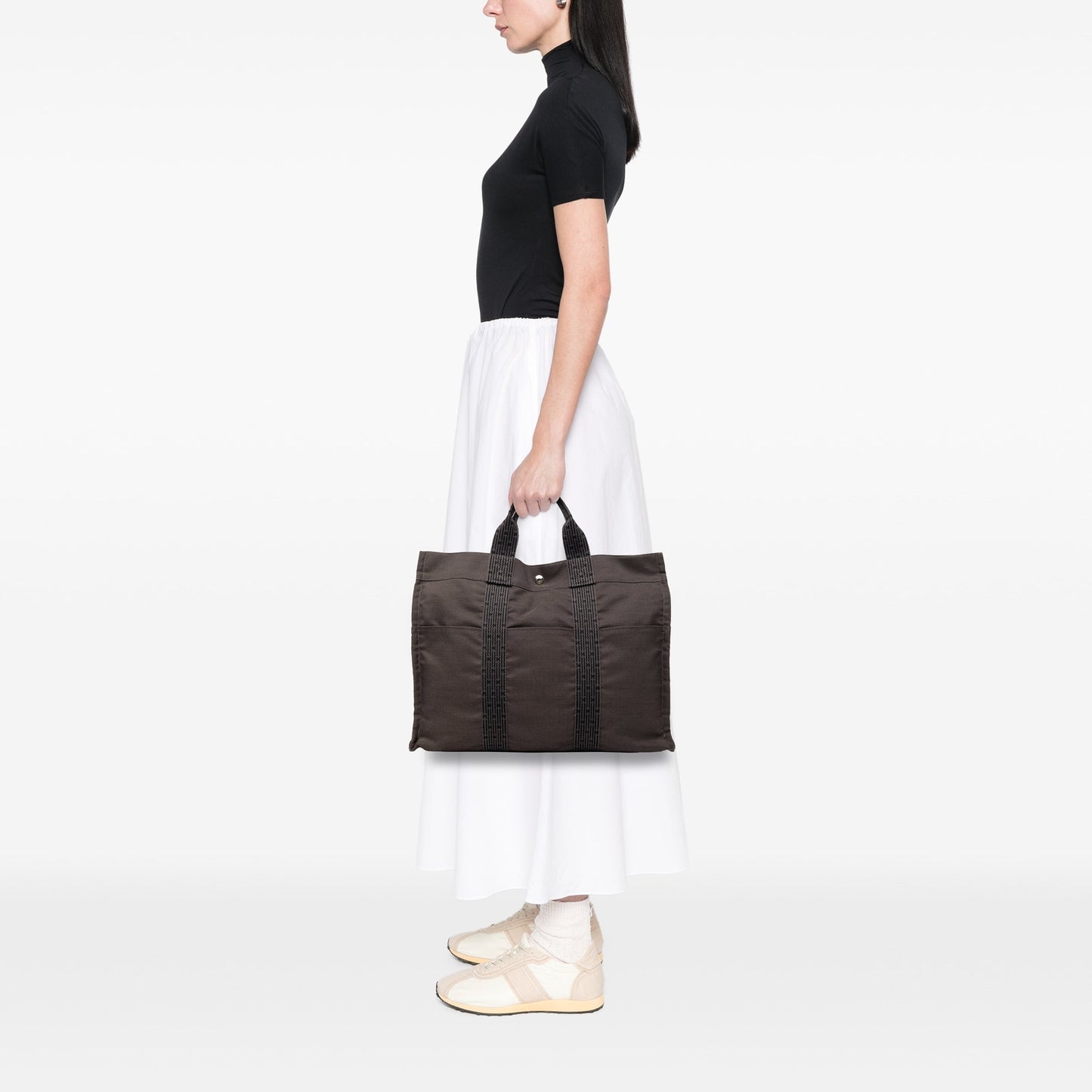 Hermès Canvas Herline MM