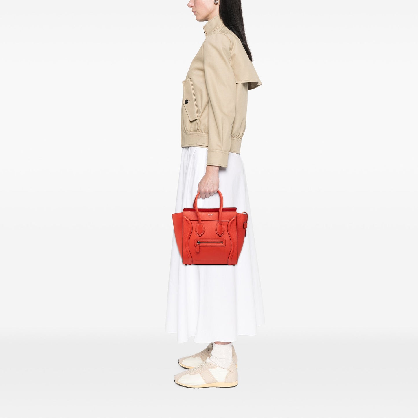 Celine Micro Leather Luggage Tote