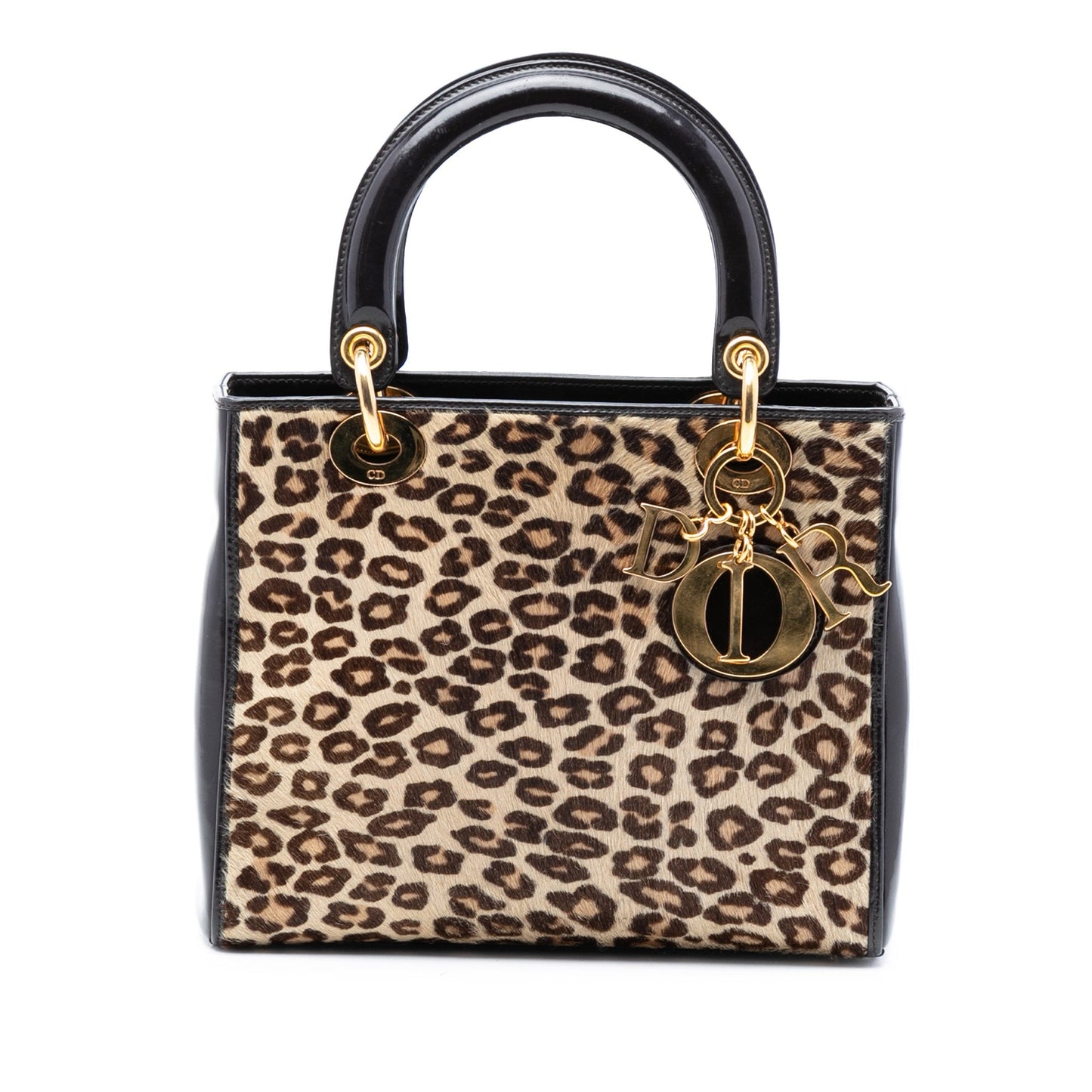 Dior Medium Pony Hair Leopard Print Lady Dior