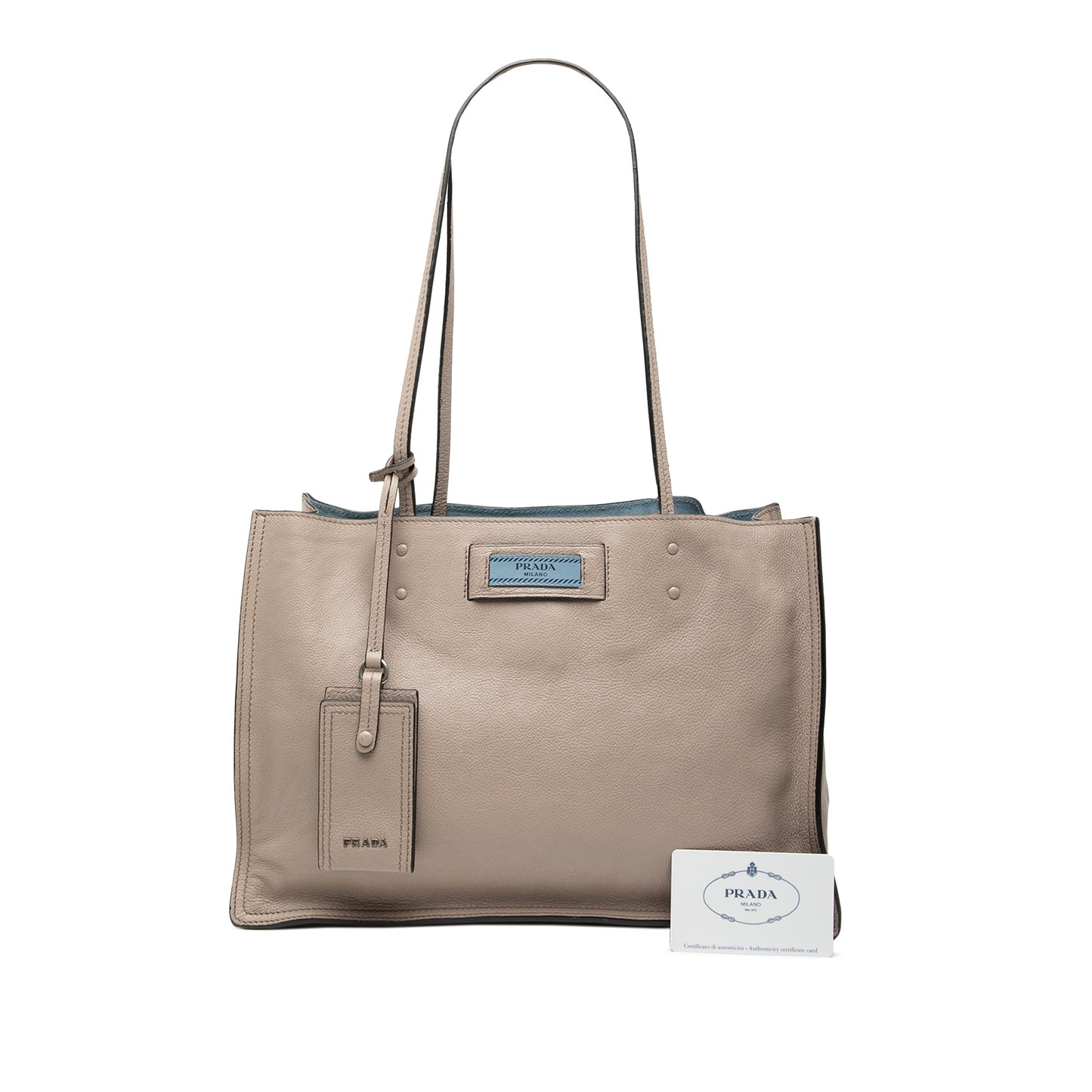 Prada Glace Calf Etiquette Tote