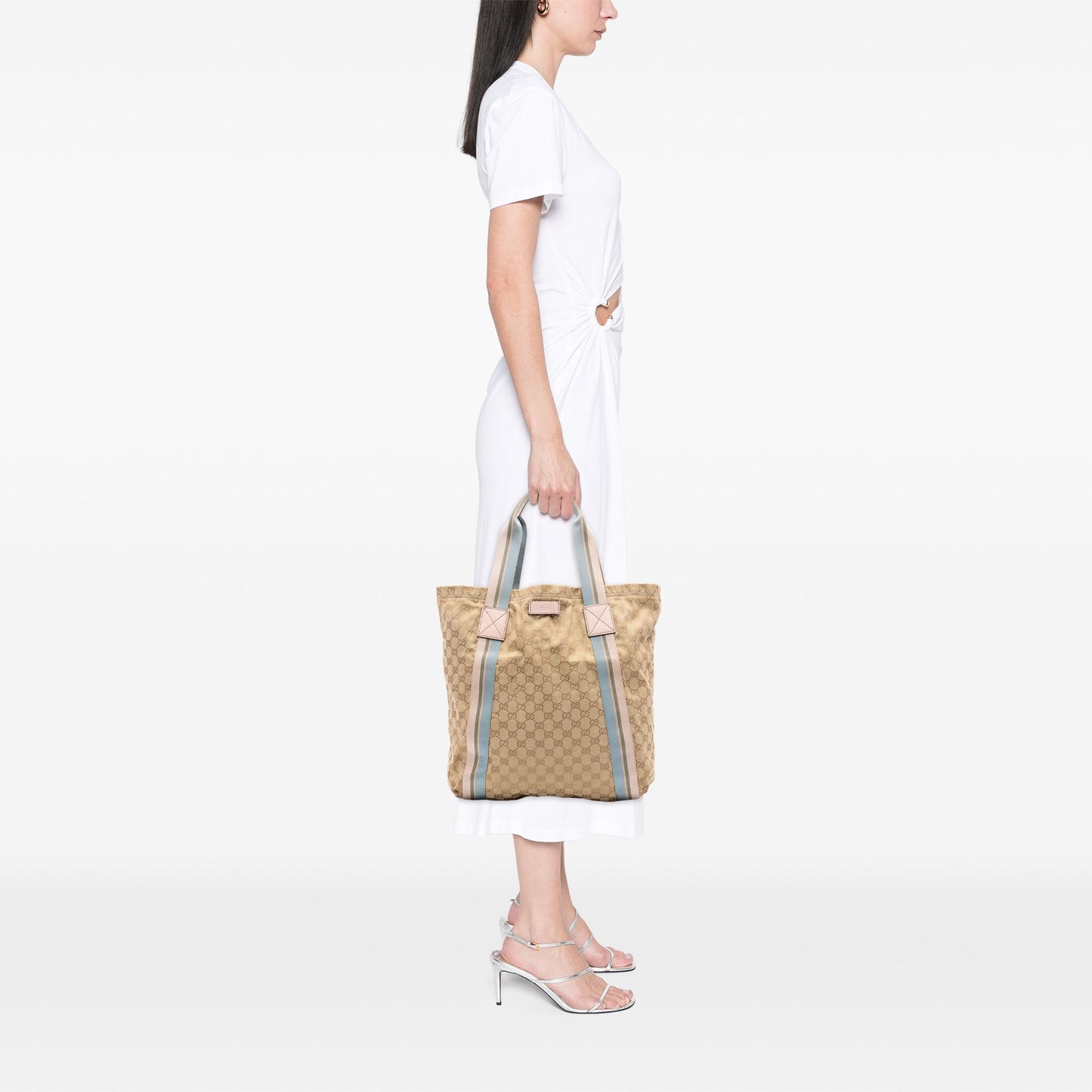 Gucci GG Canvas Web Tote