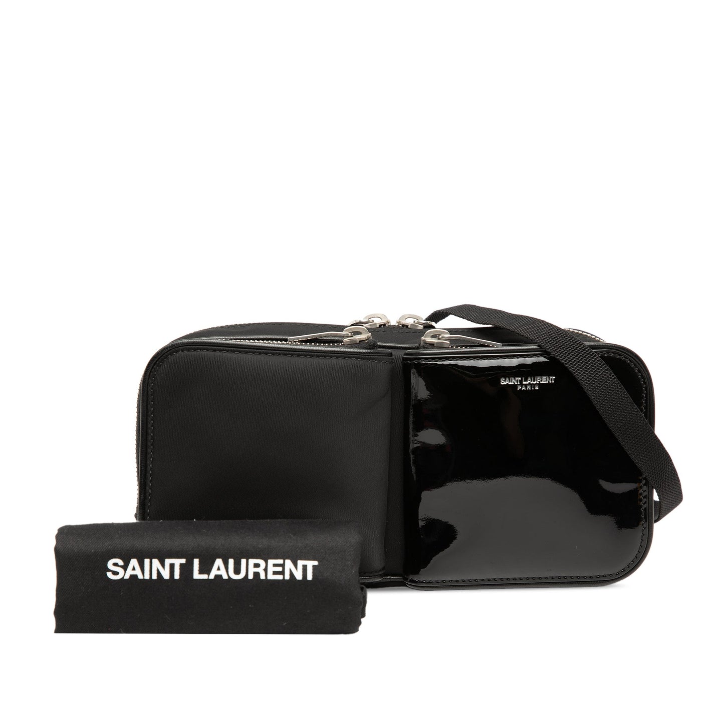 Saint Laurent Nylon and Patent Crossbody
