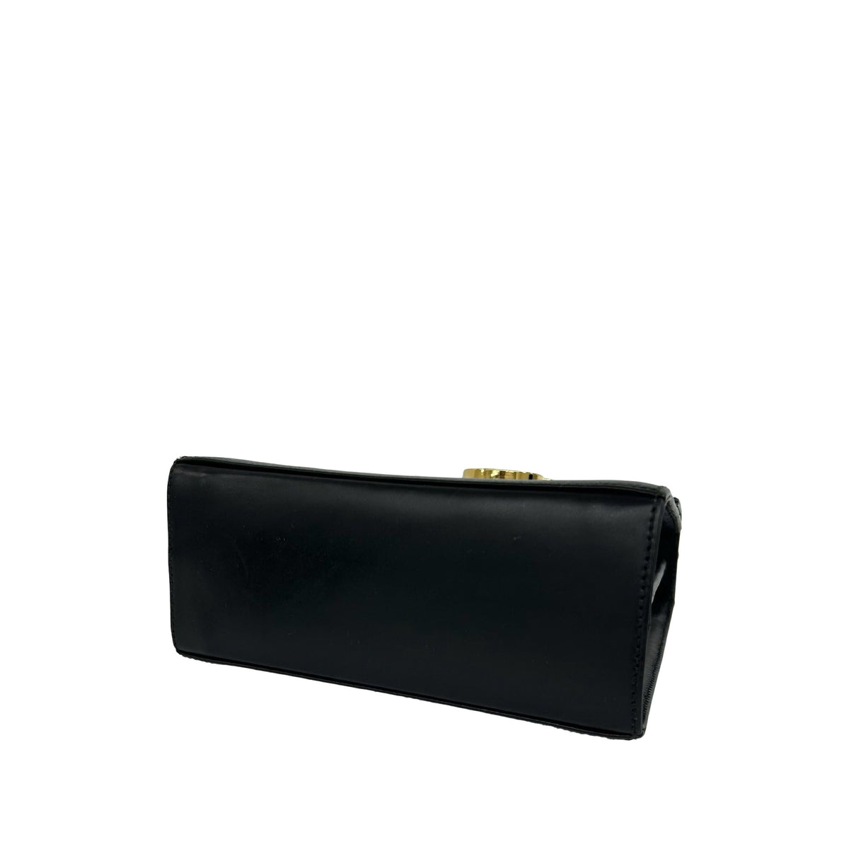 Ferragamo Small Leather Gancini Iconic Top Handle Bag — Black