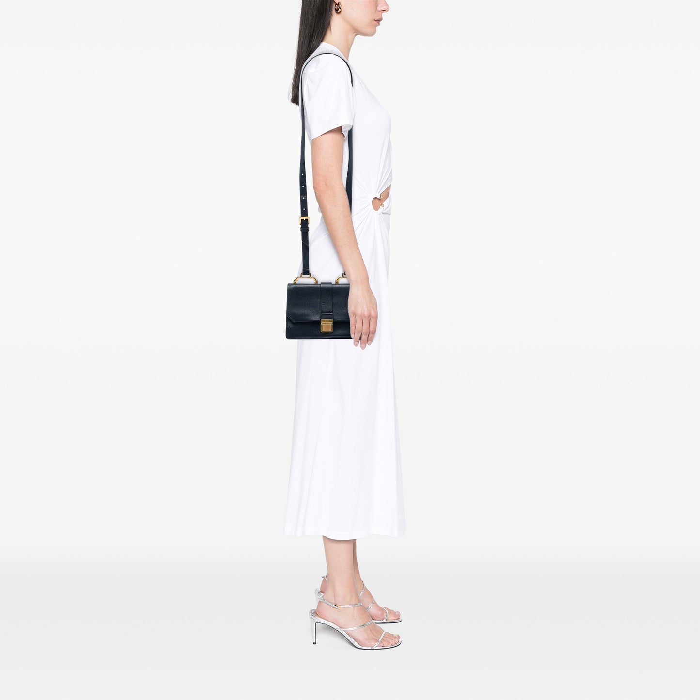 Miu Miu Goatskin Madras Crossbody