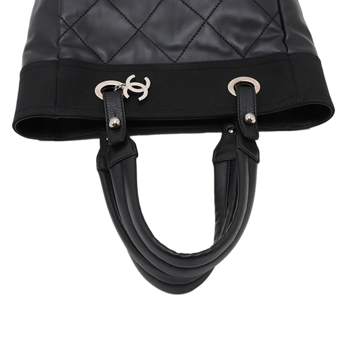 Chanel Small Quilted Coated Canvas Paris Biarritz Tote