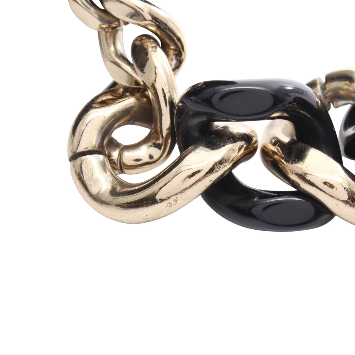Chanel CC Lambskin Elegant Chain Vanity Case — Black