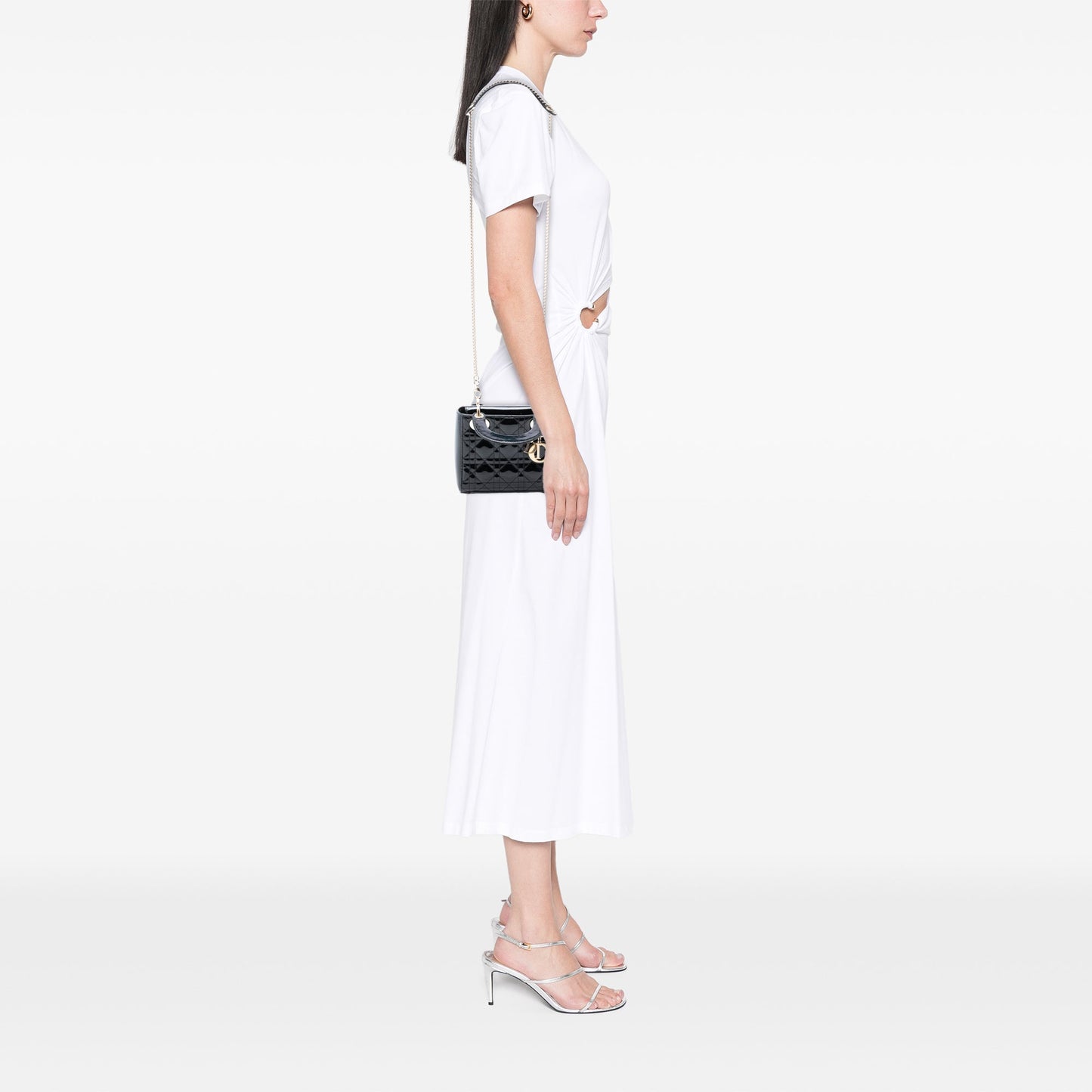 Dior Mini Patent Cannage Lady Dior