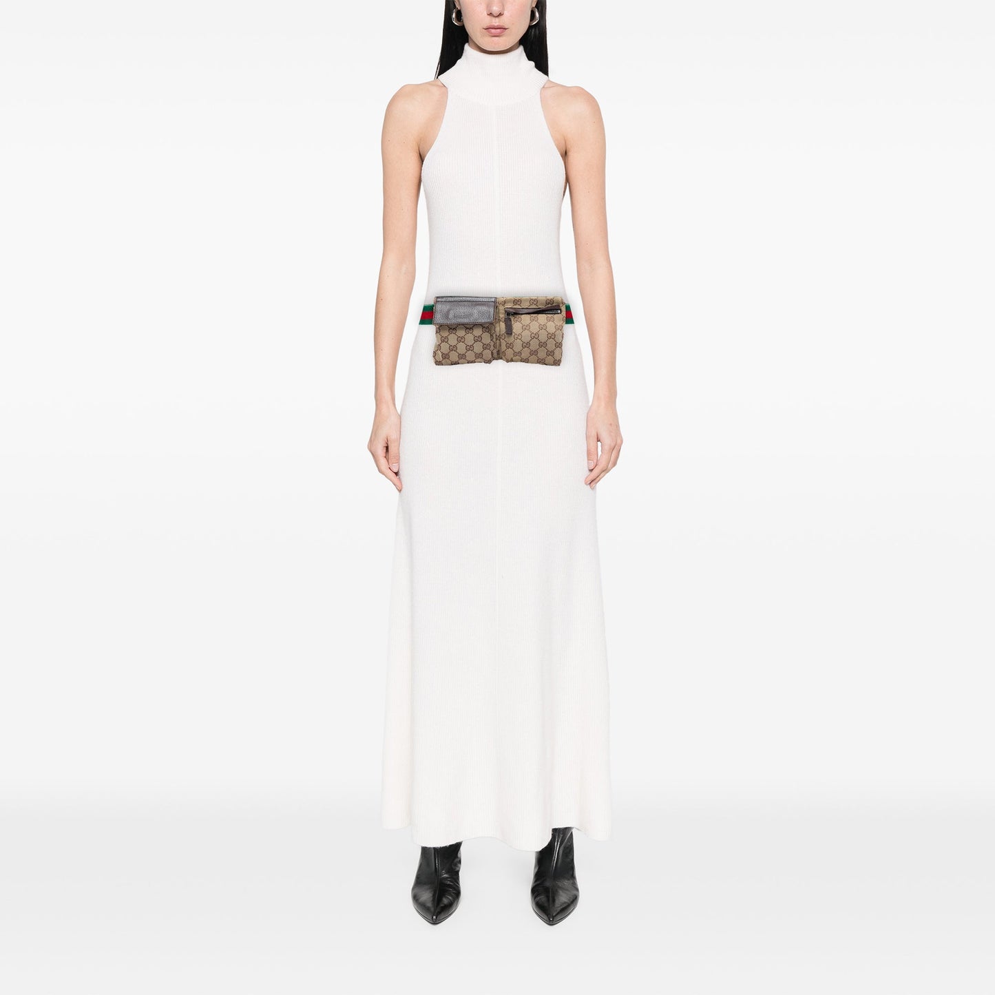 Gucci GG Canvas Web Double Pocket Belt Bag