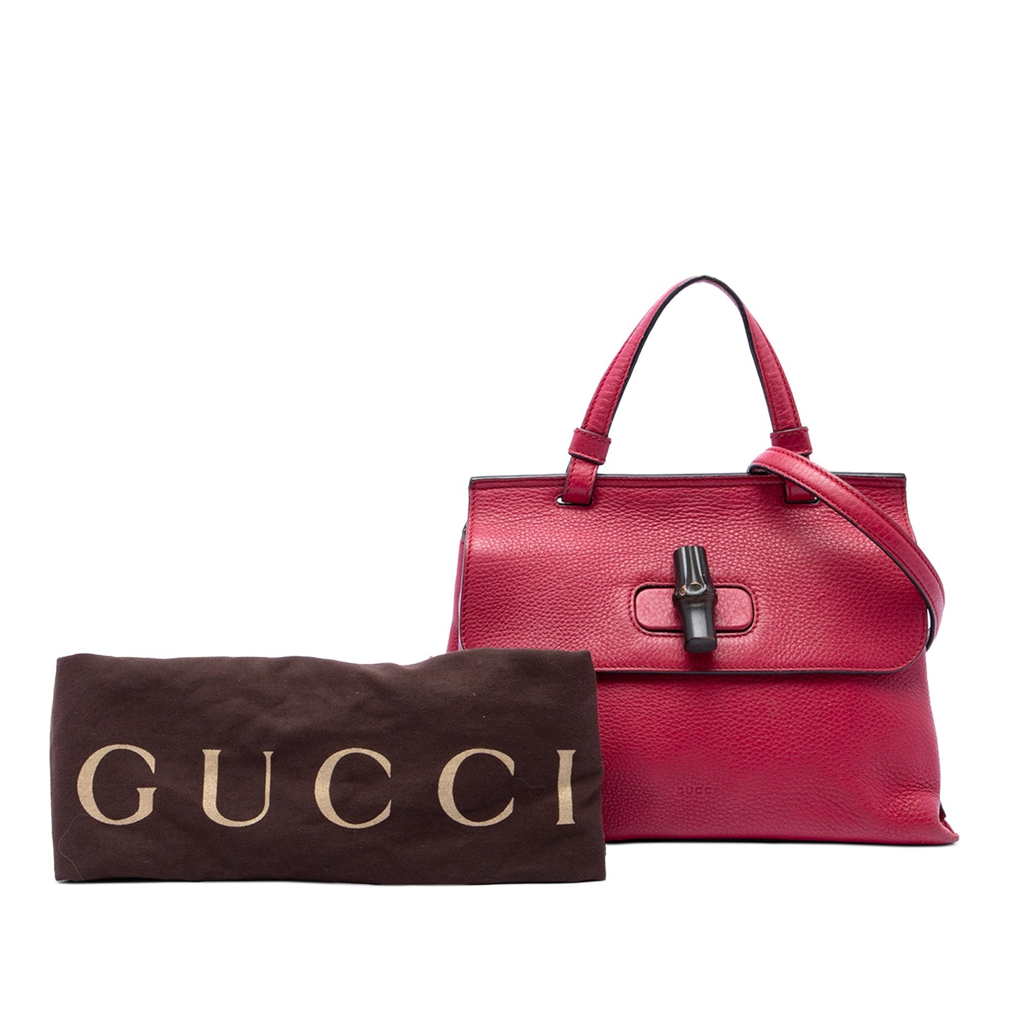 Gucci Small Calfskin Bamboo Daily Satchel