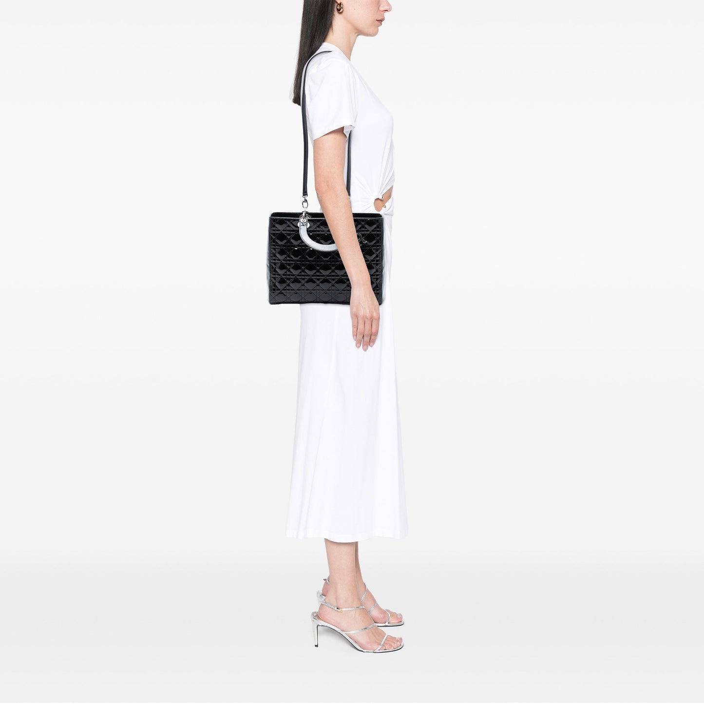 Large Patent Cannage Lady Dior