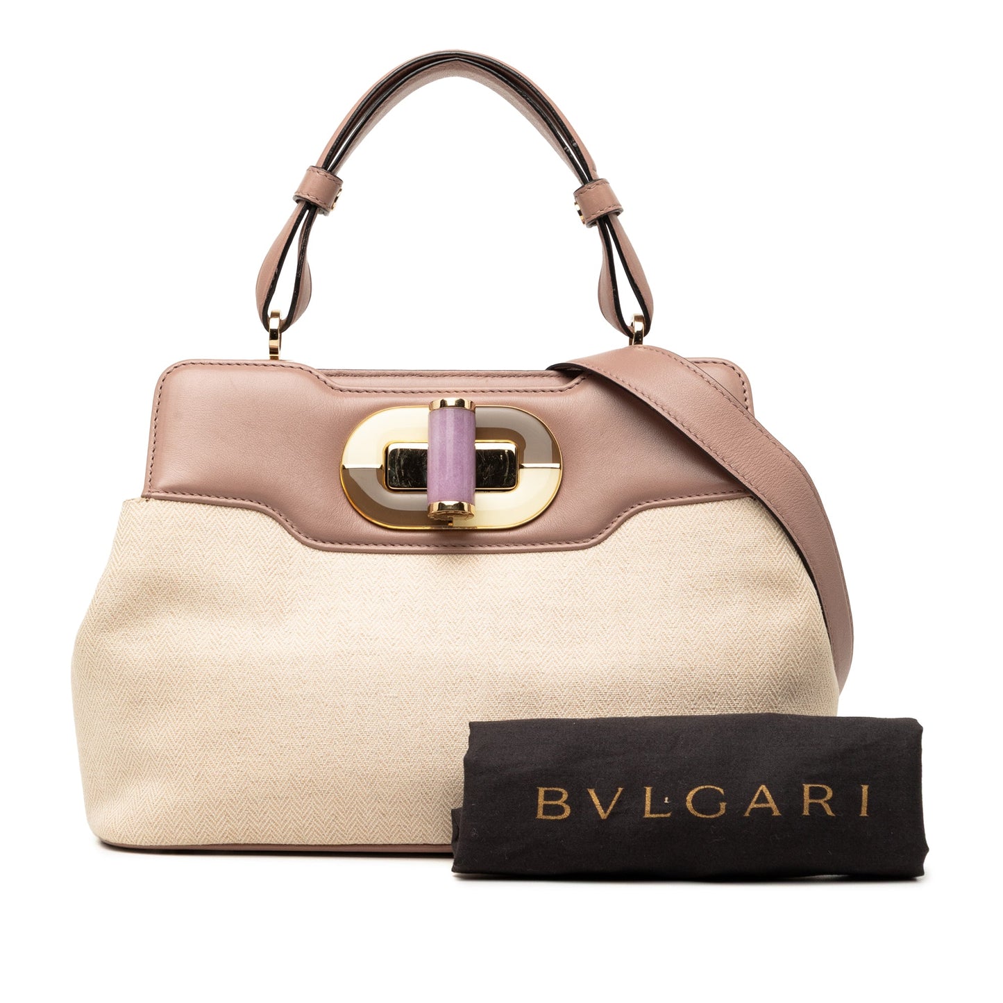 Bvlgari Canvas Isabella Rossellini Satchel