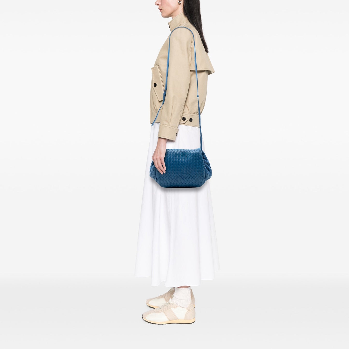 Bottega Veneta Nappa Intrecciato Flap Crossbody