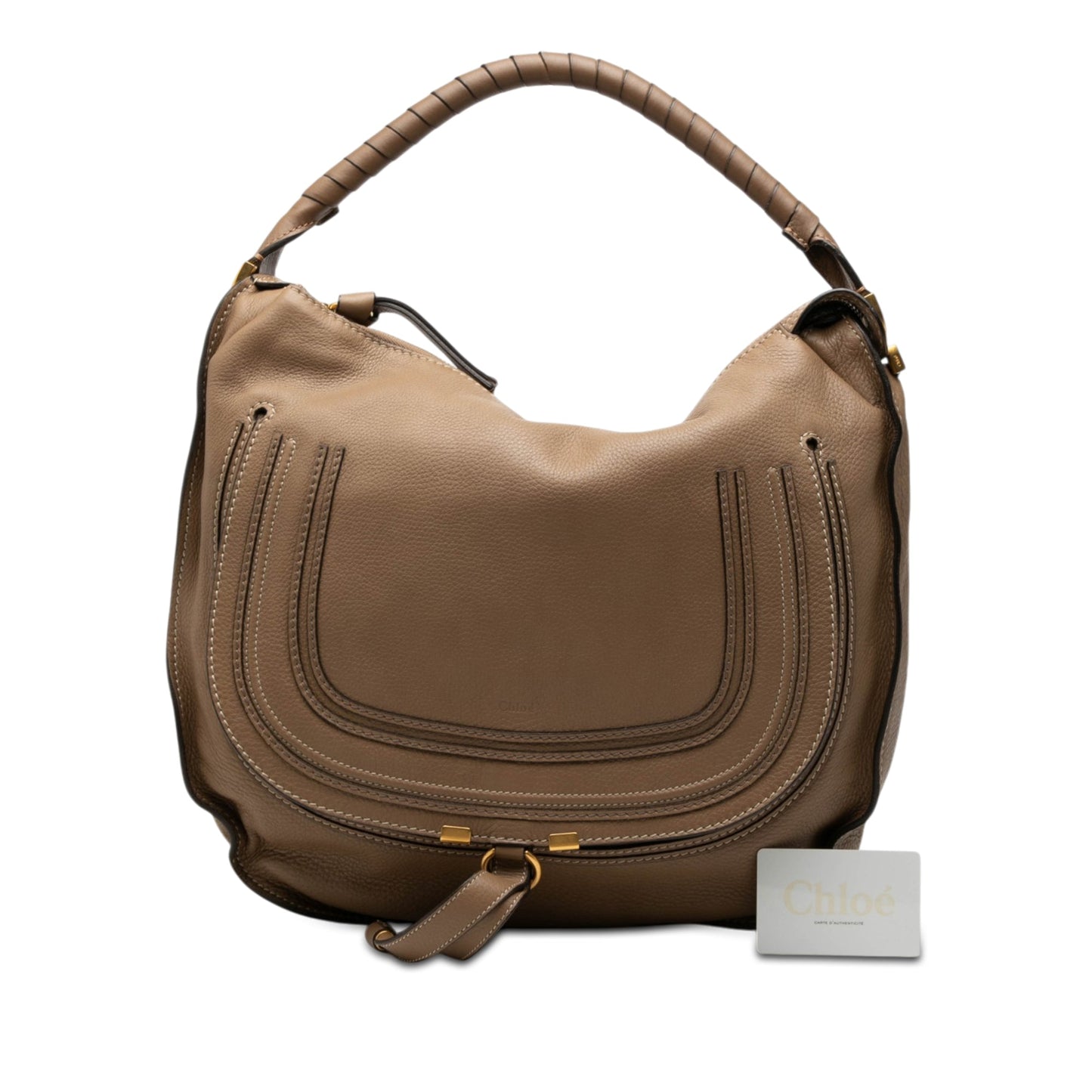 Chloé Large Pebbled Calfskin Marcie Hobo