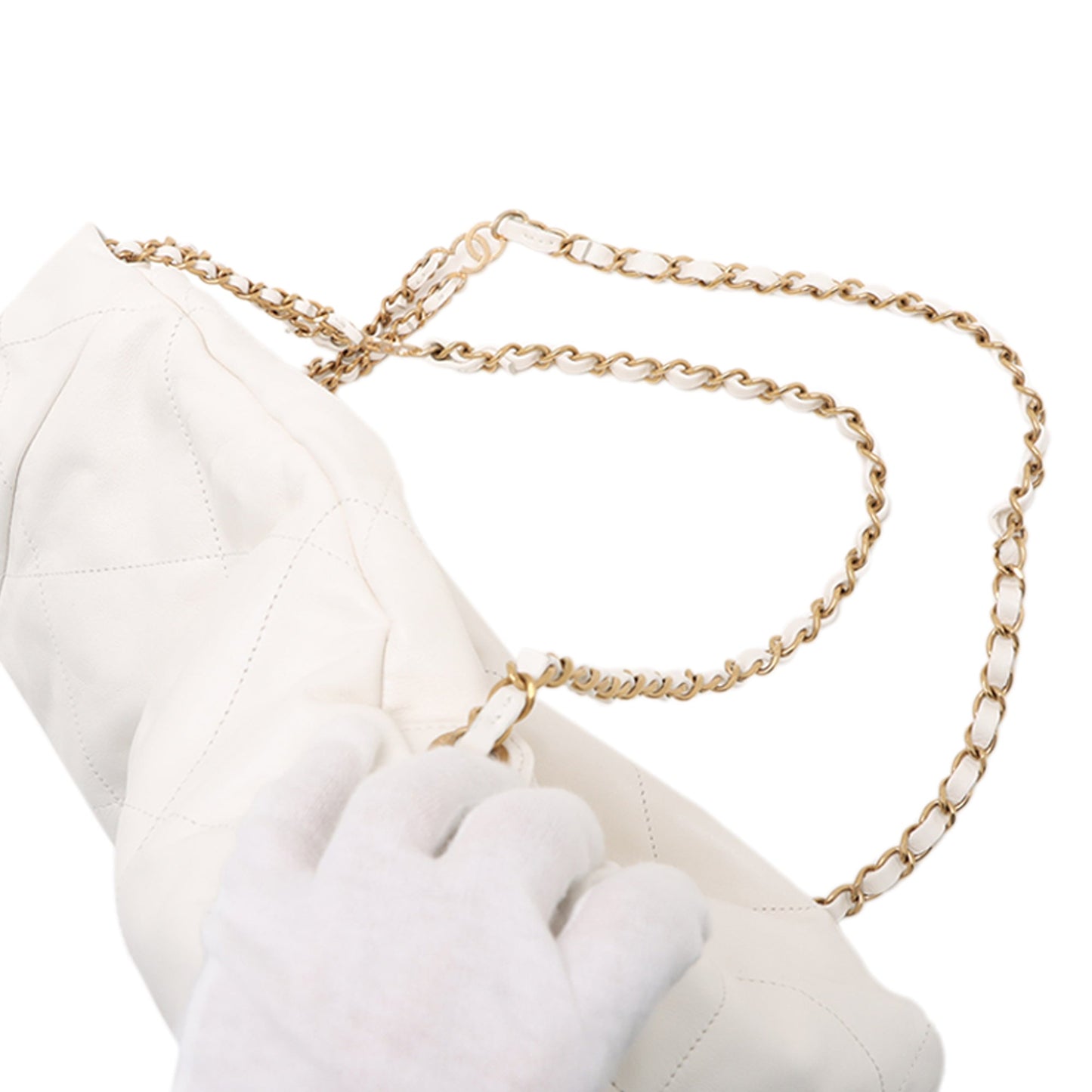 Chanel Shiny Calfskin Chanel 22 Drawstring Backpack