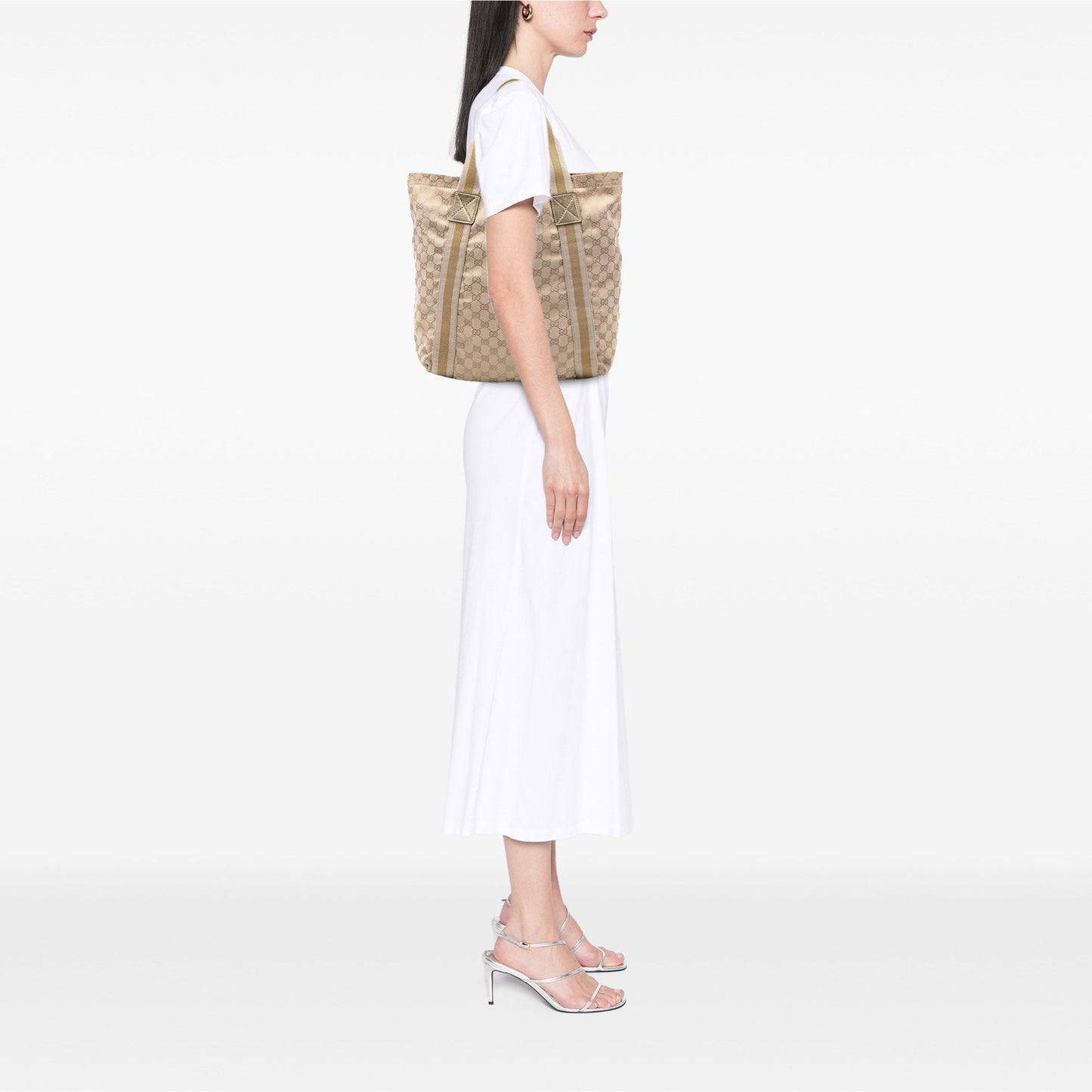 Gucci GG Canvas Web Tote