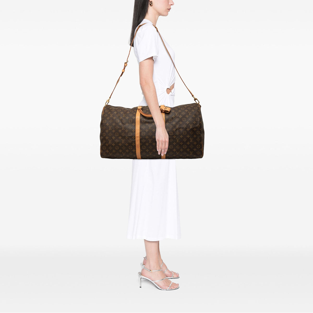 Louis Vuitton Monogram Keepall Bandouliere 60 — Brown