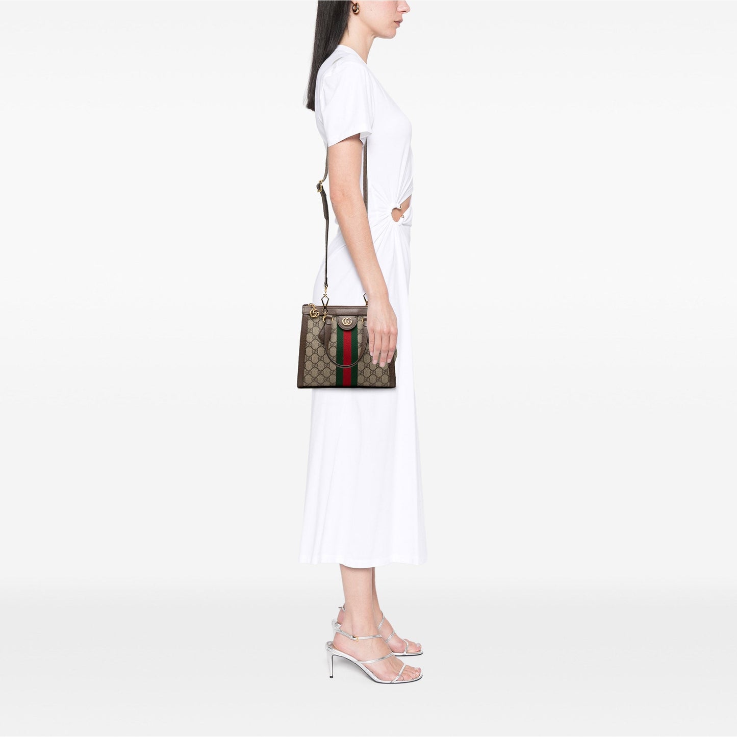 Gucci Small GG Supreme Ophidia Satchel