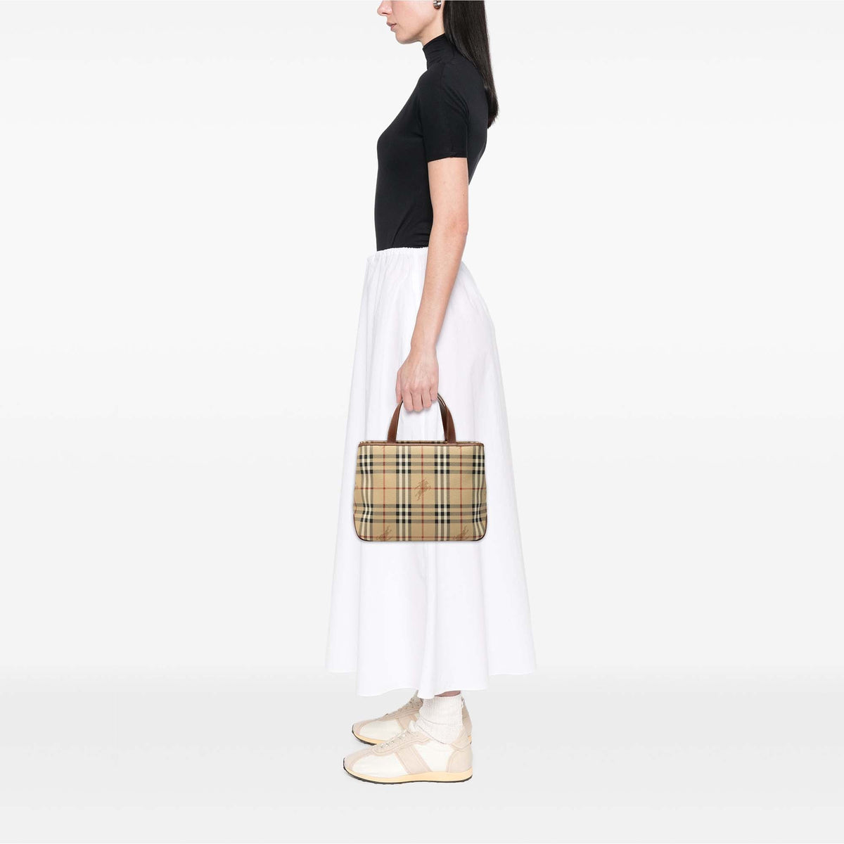 Burberry Haymarket Check Coated Canvas Tote