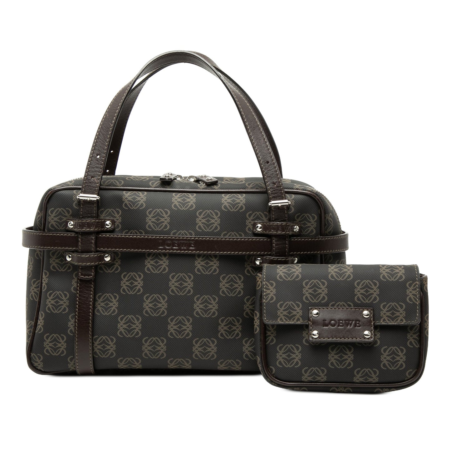 LOEWE Anagram Coated Canvas Handbag