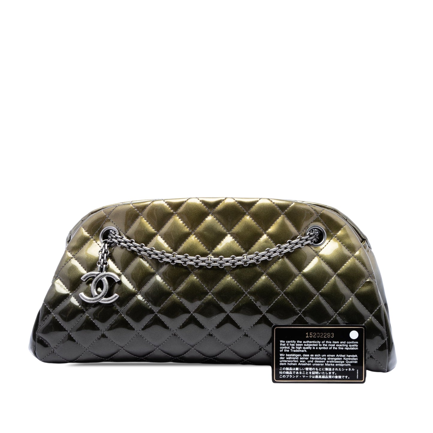 Chanel Medium Patent Ombre Just Mademoiselle Bowling Bag